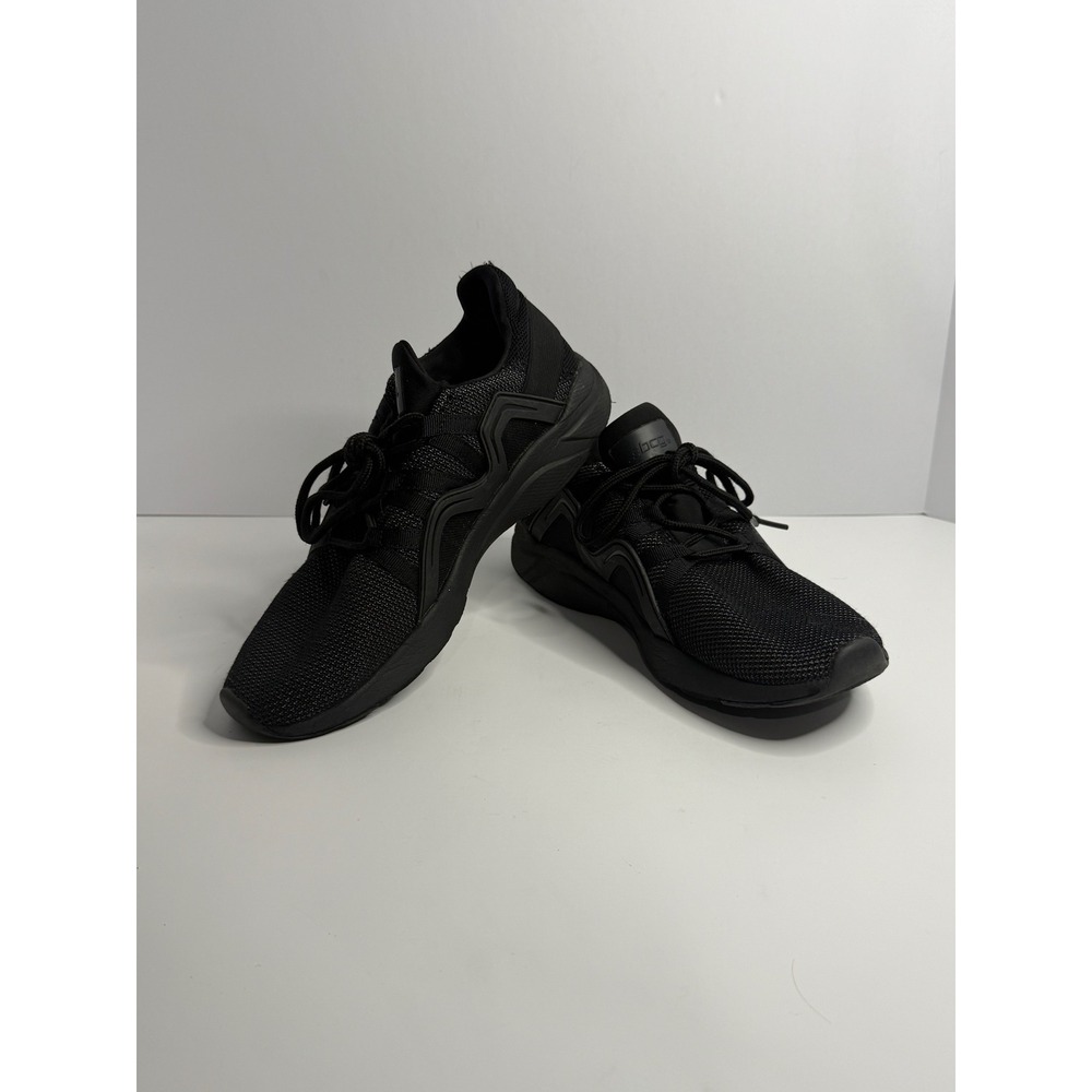BCG Mens Triple Black Mesh Athletic Training Sneakers 161950 Size 9D